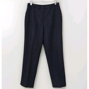 Jones Basics Pants Women 12 Gray Wool Lined Office Mature No Stretch